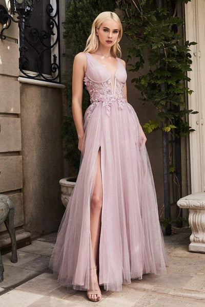 Embrel Pink Evening Dress-danddclothing-Classic Elegant Gowns,Evening Dresses,Long