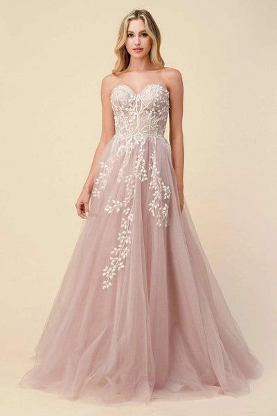 Dot Pink Evening Dress-danddclothing-Classic Elegant Gowns,Evening Dresses,Long