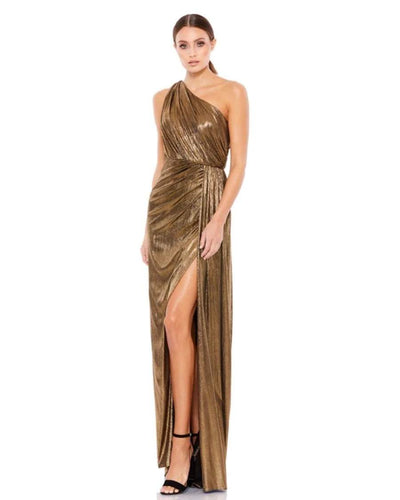 Up Brown Evening Dress-danddclothing-Classic Elegant Gowns,Evening Dresses,Long