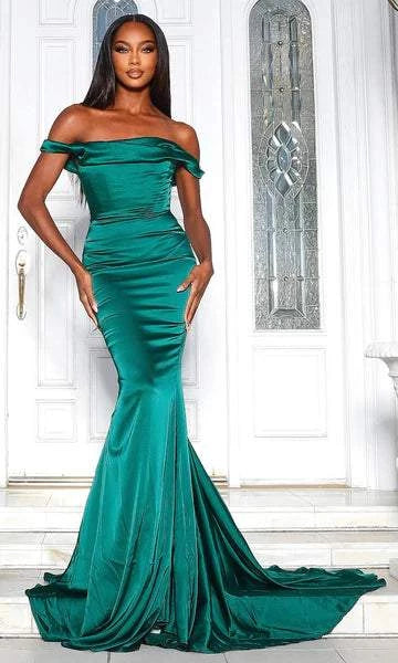 Thy Green Evening Dress-danddclothing-Classic Elegant Gowns,Evening Dresses,Long