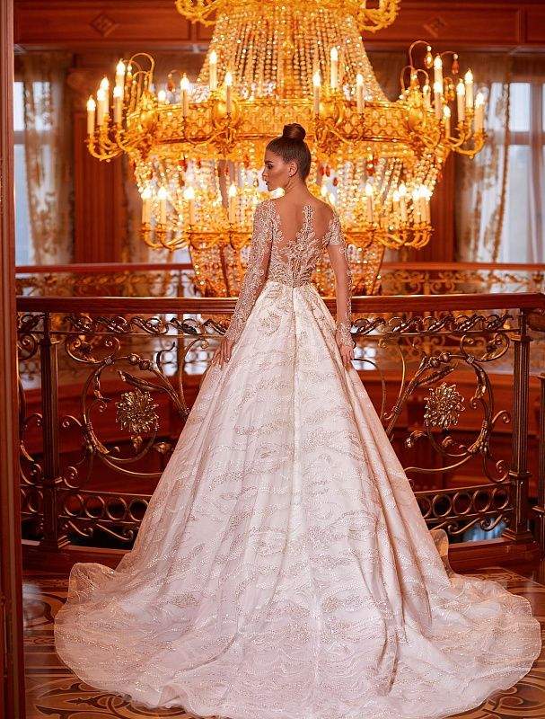 White Foot Wedding Dress-danddclothing-Ball Gown,Classic Elegant Gowns,Royal Wedding Dresses,White