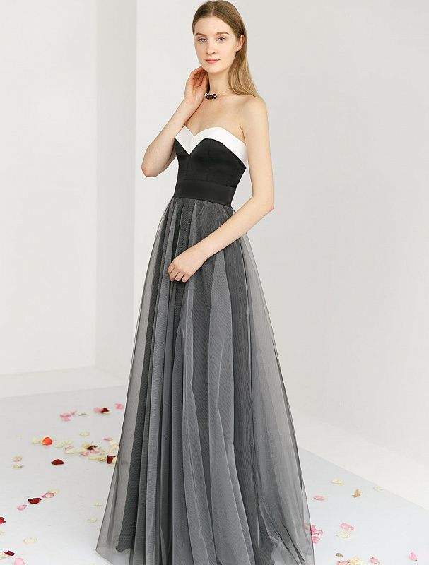 Ring Black Evening Dress-danddclothing-Classic Elegant Gowns,Evening Dresses,Long