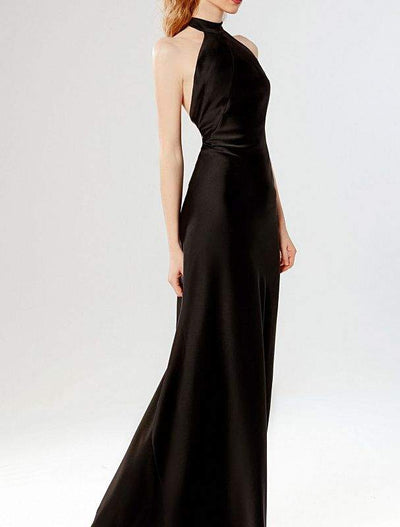 Shealth Black Evening Dress-danddclothing-Classic Elegant Gowns,Evening Dresses,Long