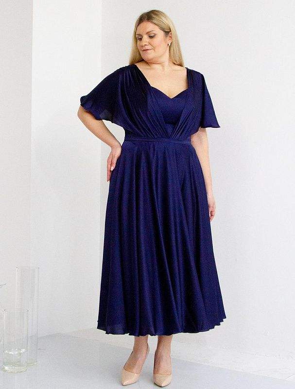 Albes Blue Evening Dress-danddclothing-Classic Elegant Gowns,Evening Dresses,Long