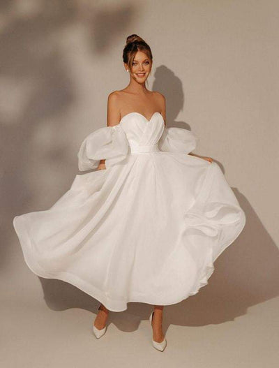 Version White Wedding Dress-danddclothing-Classic Elegant Gowns,Royal Wedding Dresses,White