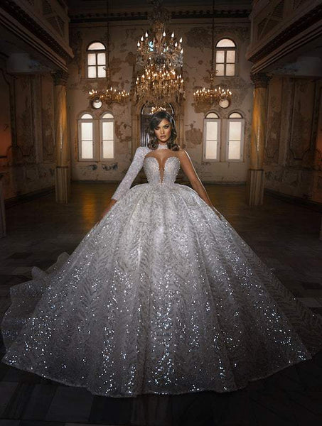 Puffy Wedding Ball Gown White – D&D Clothing