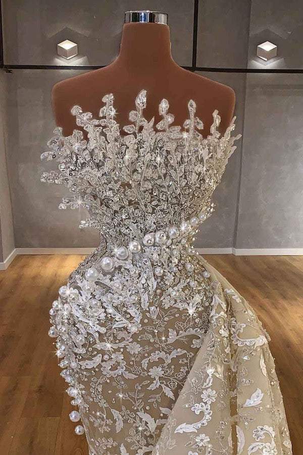 Hypnotic Silver Wedding Dress | Wedding Gowns M / Silver / Lace Hypnotic Silver Wedding Dress | Wedding Gowns M / Silver / Lace