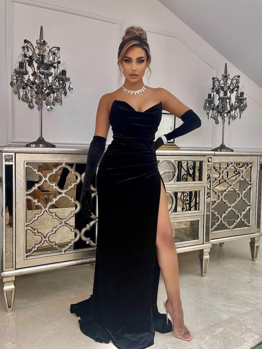 Ball Black Evening Dress