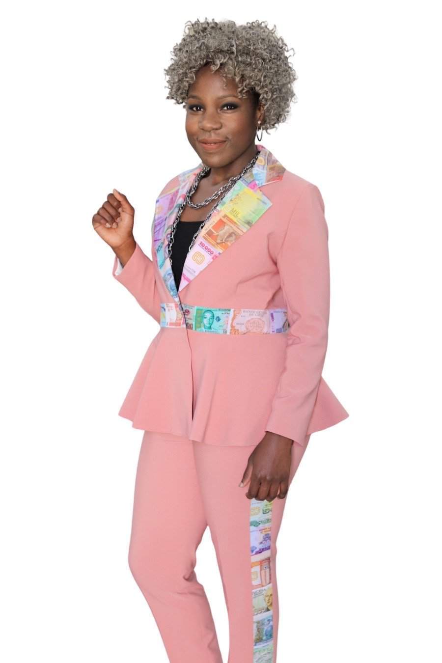 Pink Office Suit Elegant Collection-danddclothing-AFRICAN WEAR FOR WOMEN,Ladies Suits
