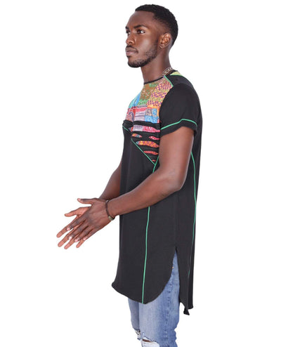 African Black T-shirt For Men-danddclothing-African Wear for Men,Black,FEATURED,Men T-shirts