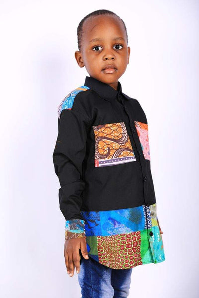 Boy’s African Shirt Ankara-danddclothing-Kids