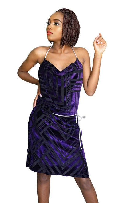 Party Dress Violet-danddclothing-Sale