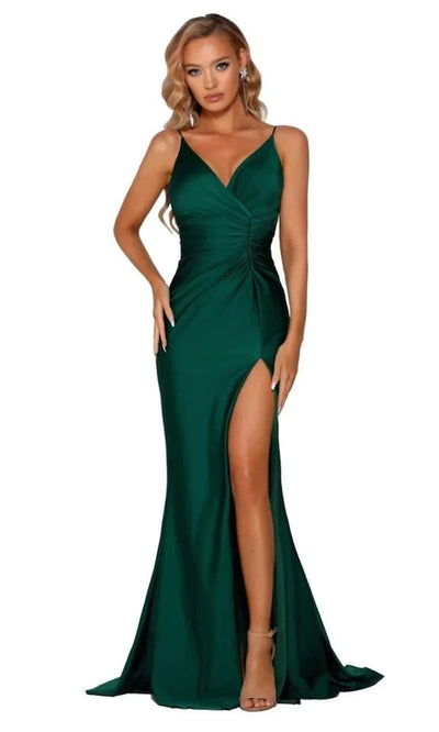 Clean Green Evening Dress-danddclothing-Classic Elegant Gowns,Evening Dresses,Long
