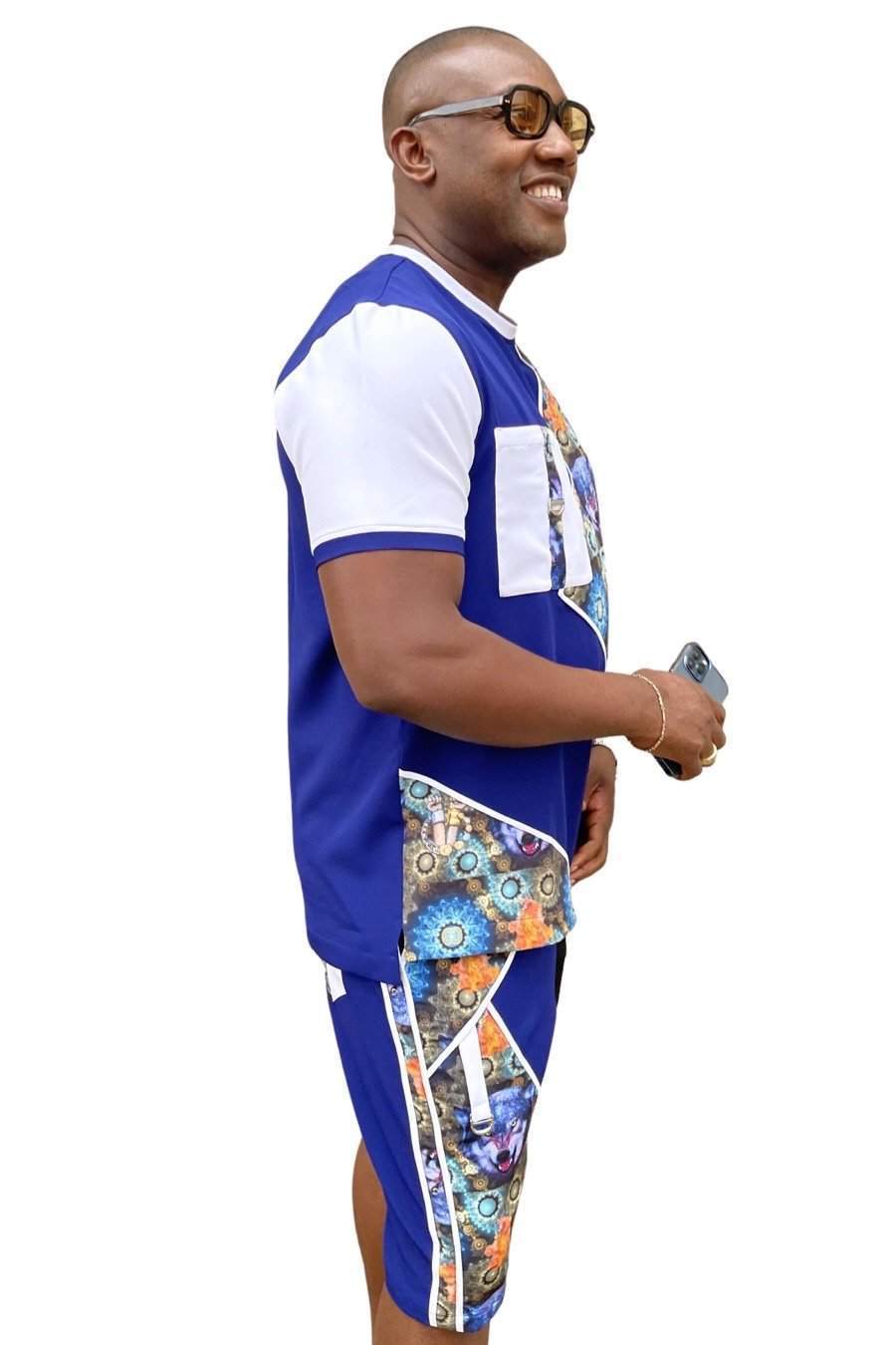 African Native Nigerian Ankara Blue-danddclothing-African Wear for Men,FEATURED,Traditionals