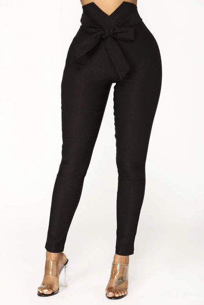 Black Classic Office Pants-danddclothing-AFRICAN WEAR FOR WOMEN,Black,Female trousers,Trousers