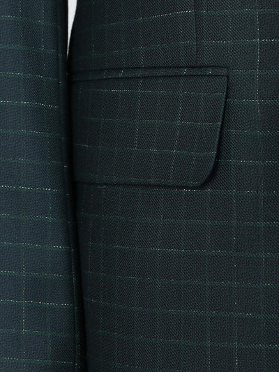 Double Breasted Stripe Green Custom Bespoke Men Suit Tailored