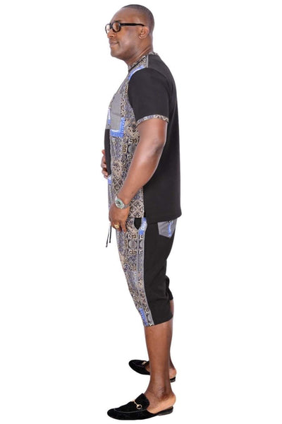 African Native Nigerian Ankara Grey-danddclothing-African Wear for Men,FEATURED,Traditionals
