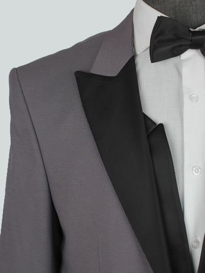 Gray Bespoke Men Suit Tailored Wedding Style