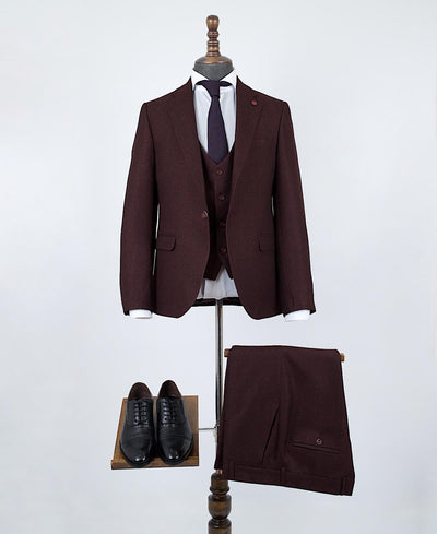 Brown Coffee 3 Custom Bespoke Men Suit Tailored