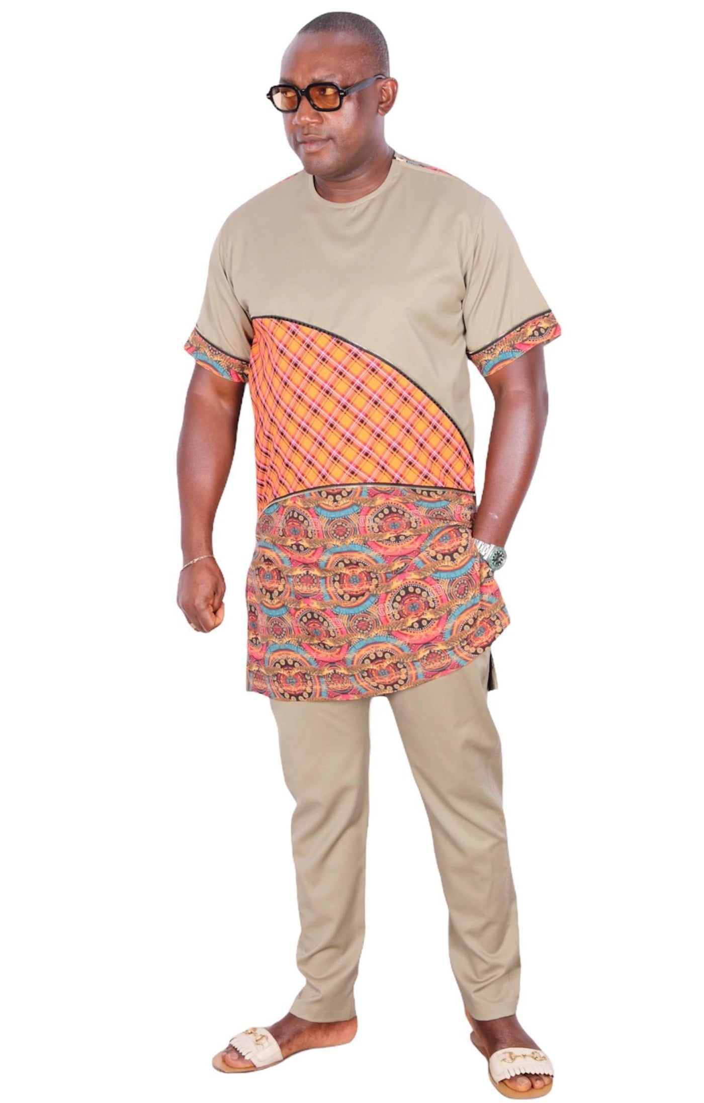 African Senator Style Masai-danddclothing-African Wear for Men,Linen,Traditionals