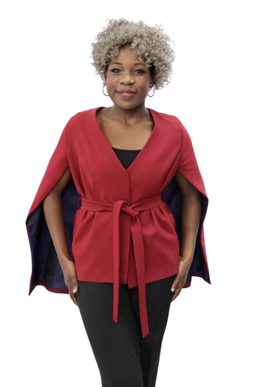 African Wine Red D&D Jacket-AFRICAN WEAR FOR WOMEN,Jackets,White,Women Jackets