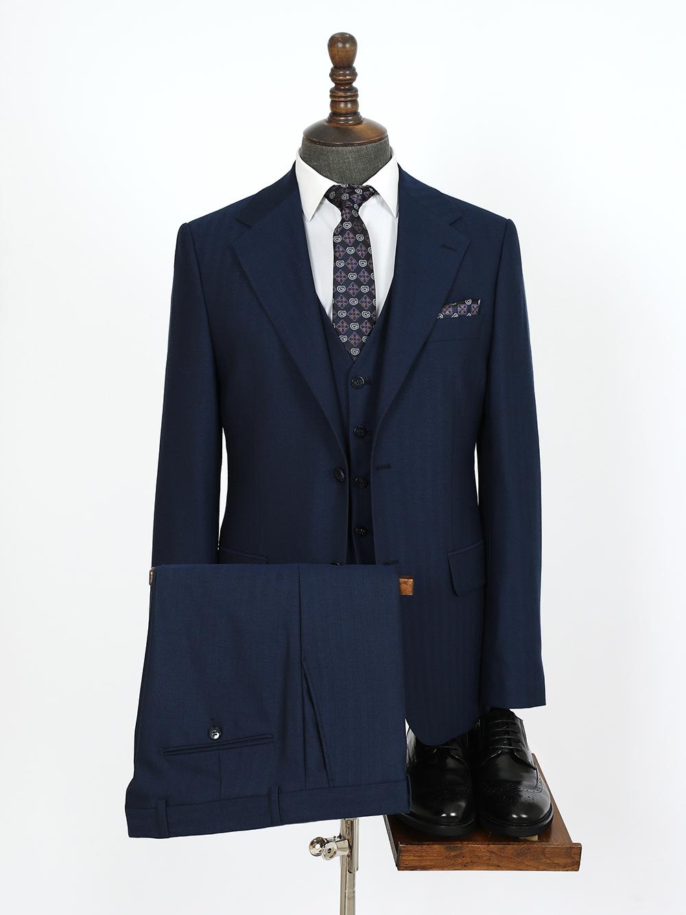 Wow Blue Custom Bespoke Men Suit Tailored
