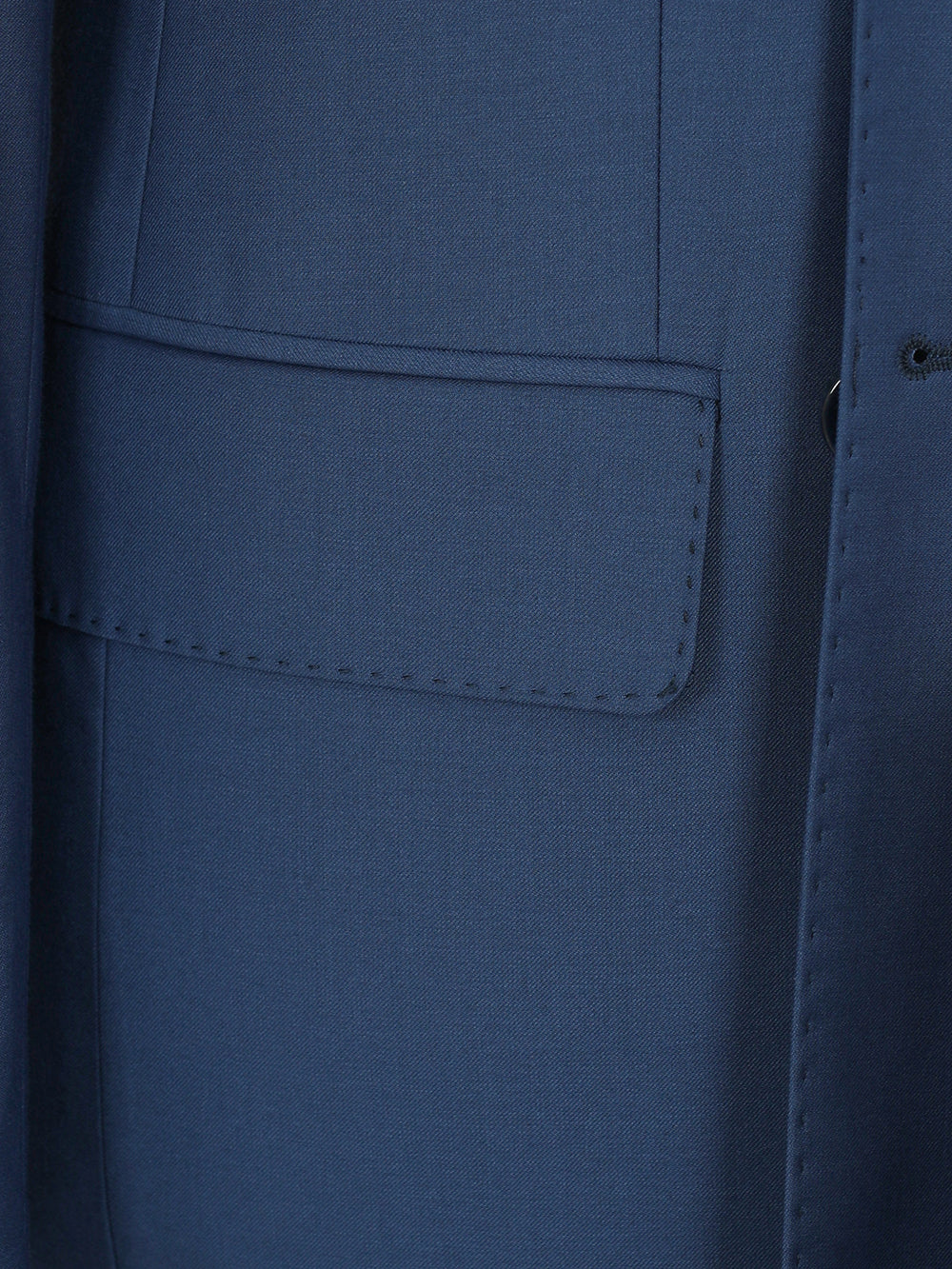 Smile Blue Double Bespoke Men Suit Tailored