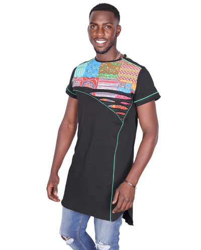 African Black T-shirt For Men-danddclothing-African Wear for Men,Black,FEATURED,Men T-shirts