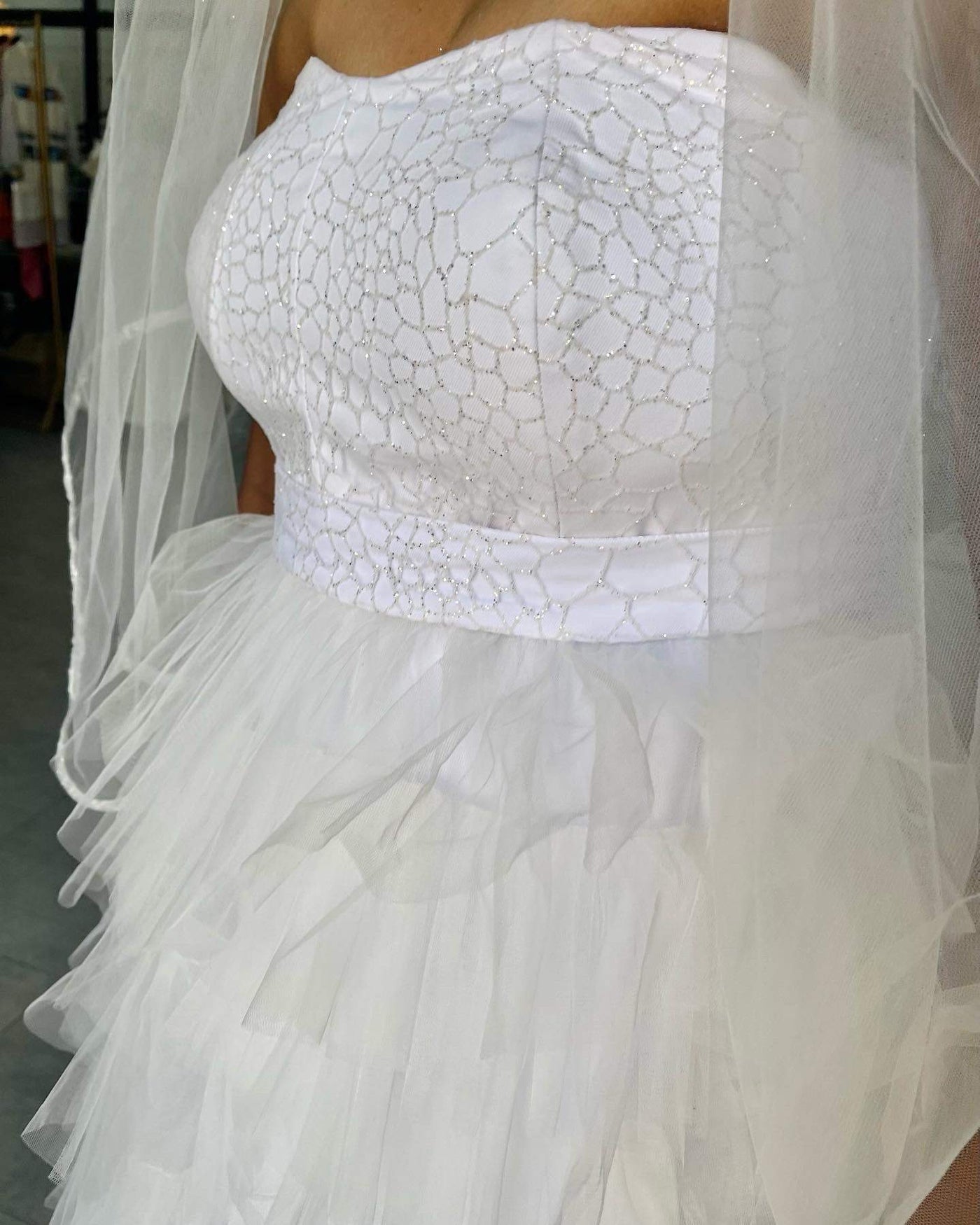 Wedding Gown Swarovski with Detachable Skirt