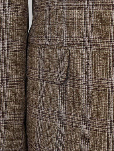 Three Pieces Of brown Oak Stripe Bespoke Men Suit Tailored