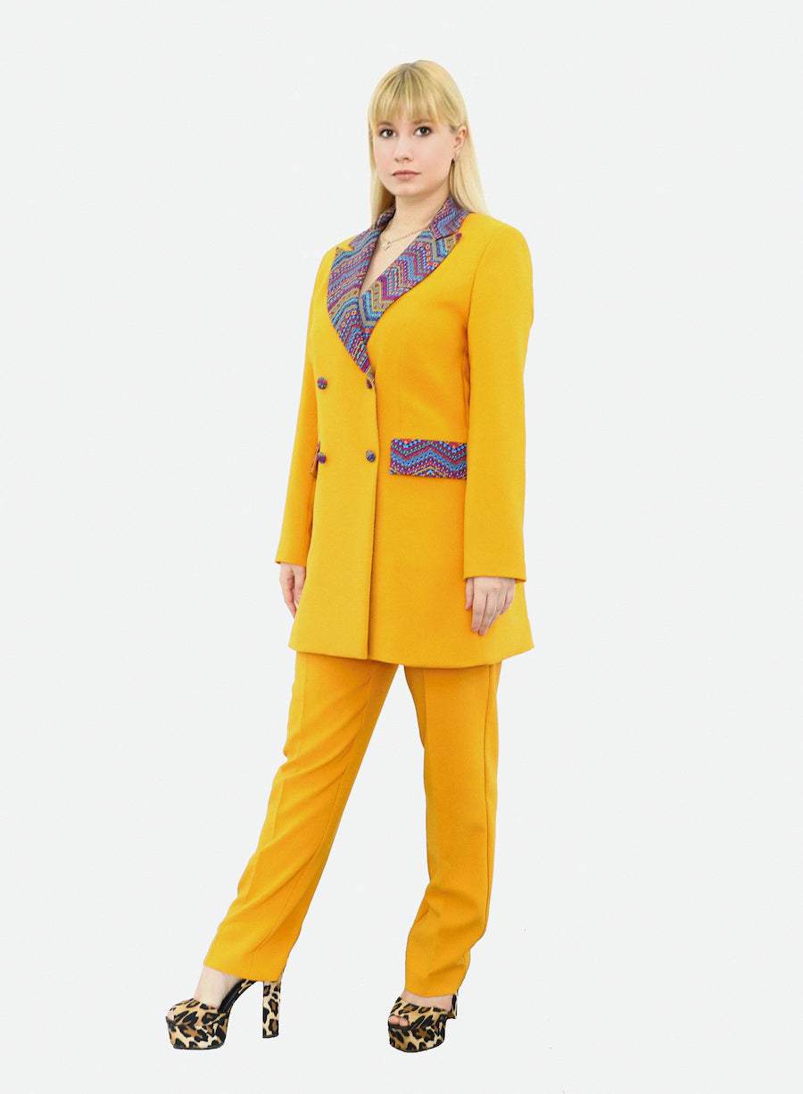 Yellow Oversize Women's Suit L / S