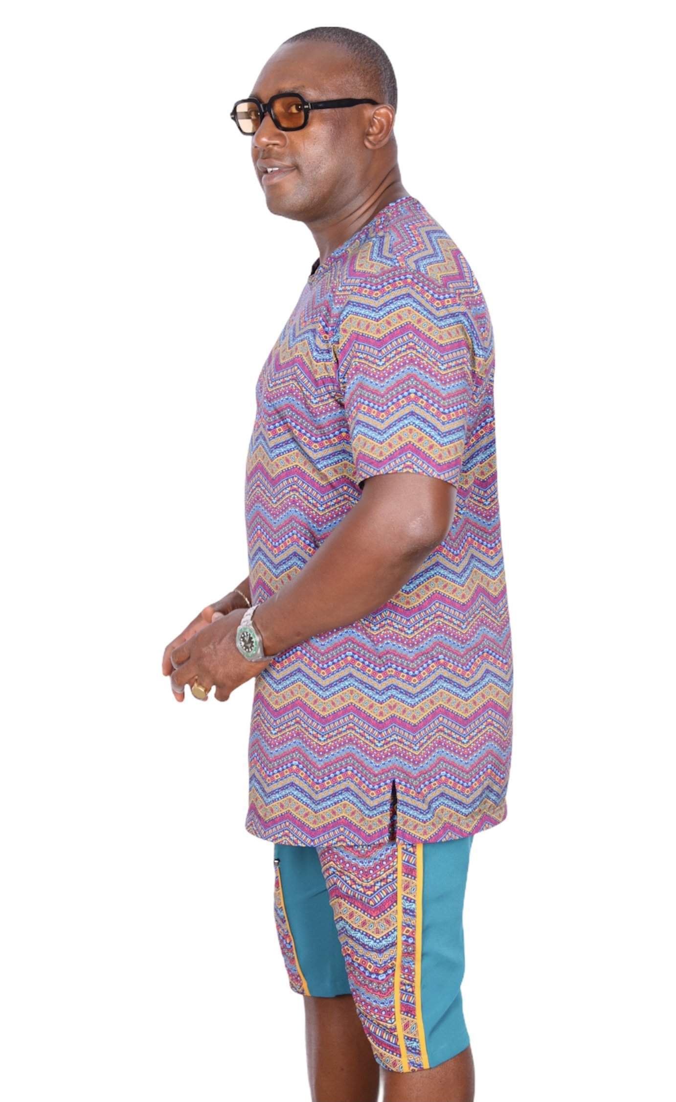 African Native Nigerian Ankara Pink-danddclothing-African Wear for Men,FEATURED,Traditionals