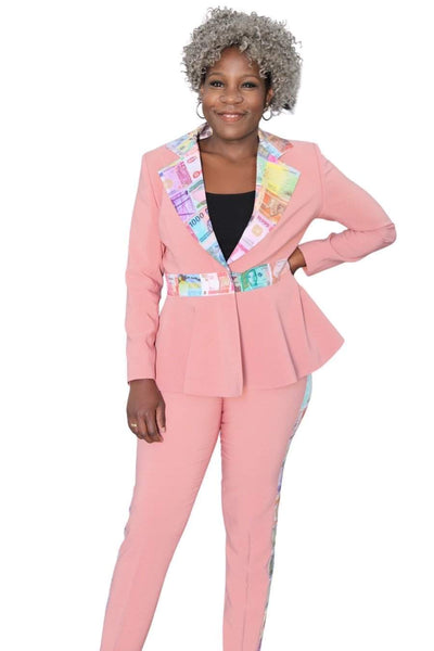 Pink Office Suit Elegant Collection-danddclothing-AFRICAN WEAR FOR WOMEN,Ladies Suits