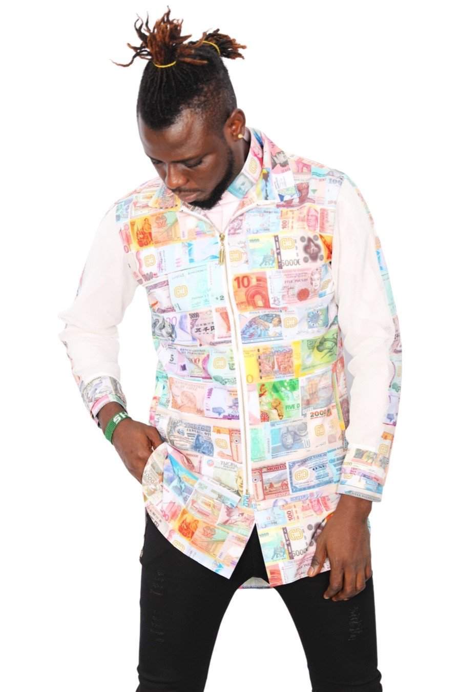 Jacket Money For Rich Men-African Wear for Men,Jackets,Men Jackets,White