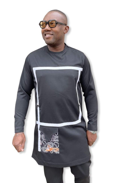 African Men Traditional Black-danddclothing-African Wear for Men,Traditionals
