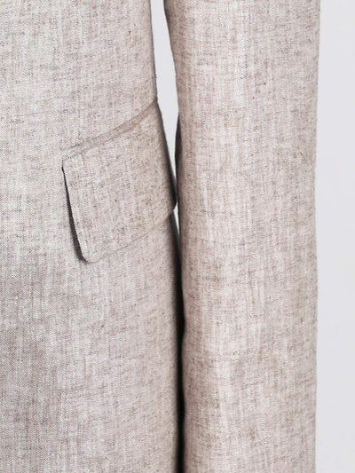 Glow Crème Linen Suit-danddclothing-African Wear for Men,Linen Suit,maroon