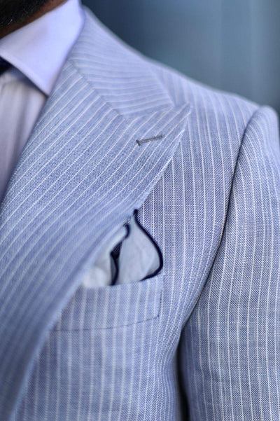 Captain Blue Linen Suit-danddclothing-African Wear for Men,Linen Suit,maroon