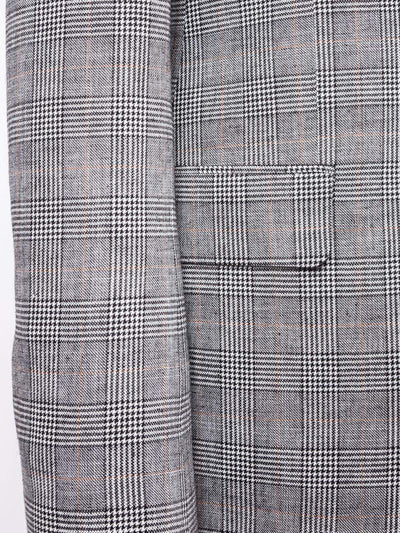 Glow Grey Linen Suit-danddclothing-African Wear for Men,Linen Suit,maroon