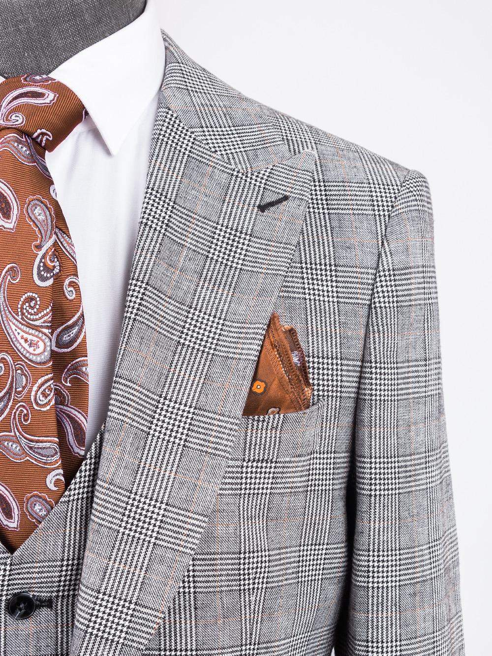 Glow Grey Linen Suit-danddclothing-African Wear for Men,Linen Suit,maroon