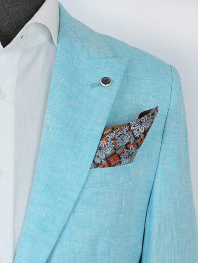 Edible Blue Linen Suit-danddclothing-African Wear for Men,Linen Suit,maroon