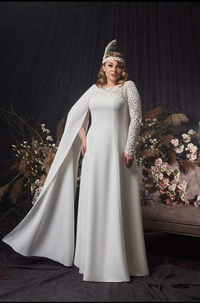 Hot White Wedding Dress-danddclothing-A-line,Classic Elegant Gowns,Royal Wedding Dresses,White