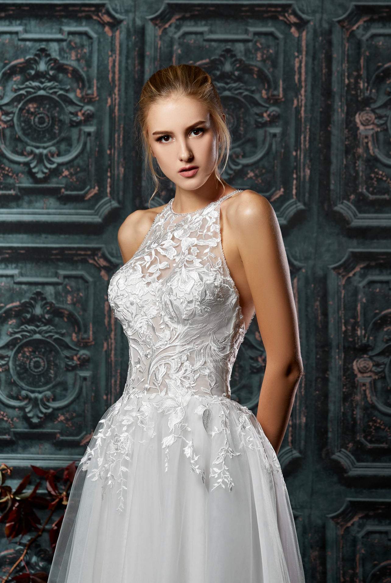 Berry White Wedding Dress-danddclothing-A-line,Classic Elegant Gowns,Royal Wedding Dresses,White