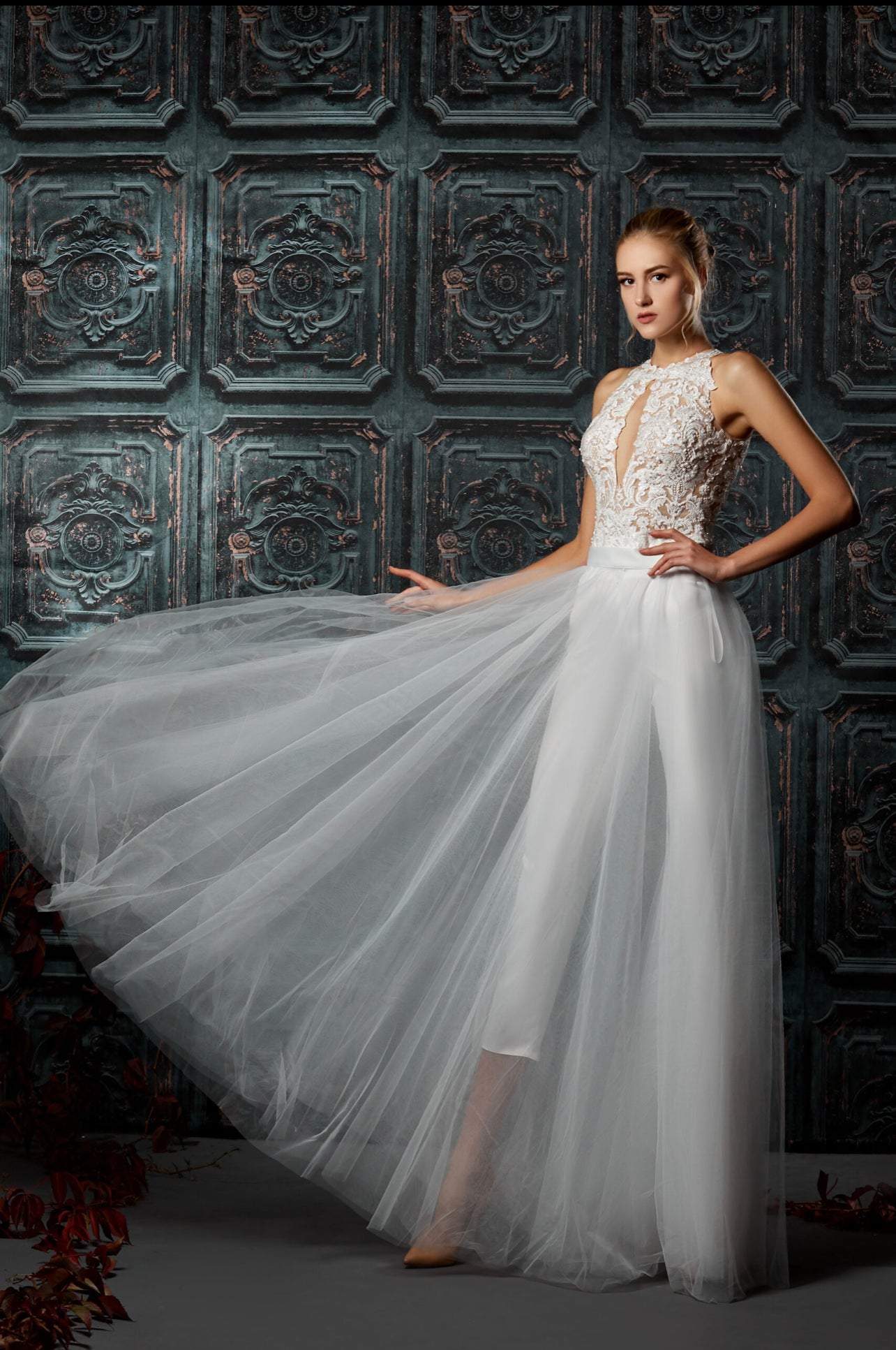 Little Sugar White Wedding Jumpsuit-danddclothing-Classic Elegant Gowns,Jumpsuits,Royal Wedding Dresses,White