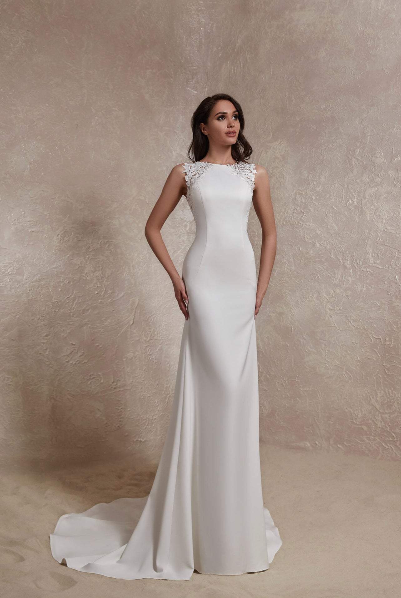 Dead White Wedding Dress-danddclothing-Classic Elegant Gowns,Mermaid,Royal Wedding Dresses,White