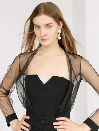 Slaze Black Evening Dress-danddclothing-Classic Elegant Gowns,Evening Dresses,Long
